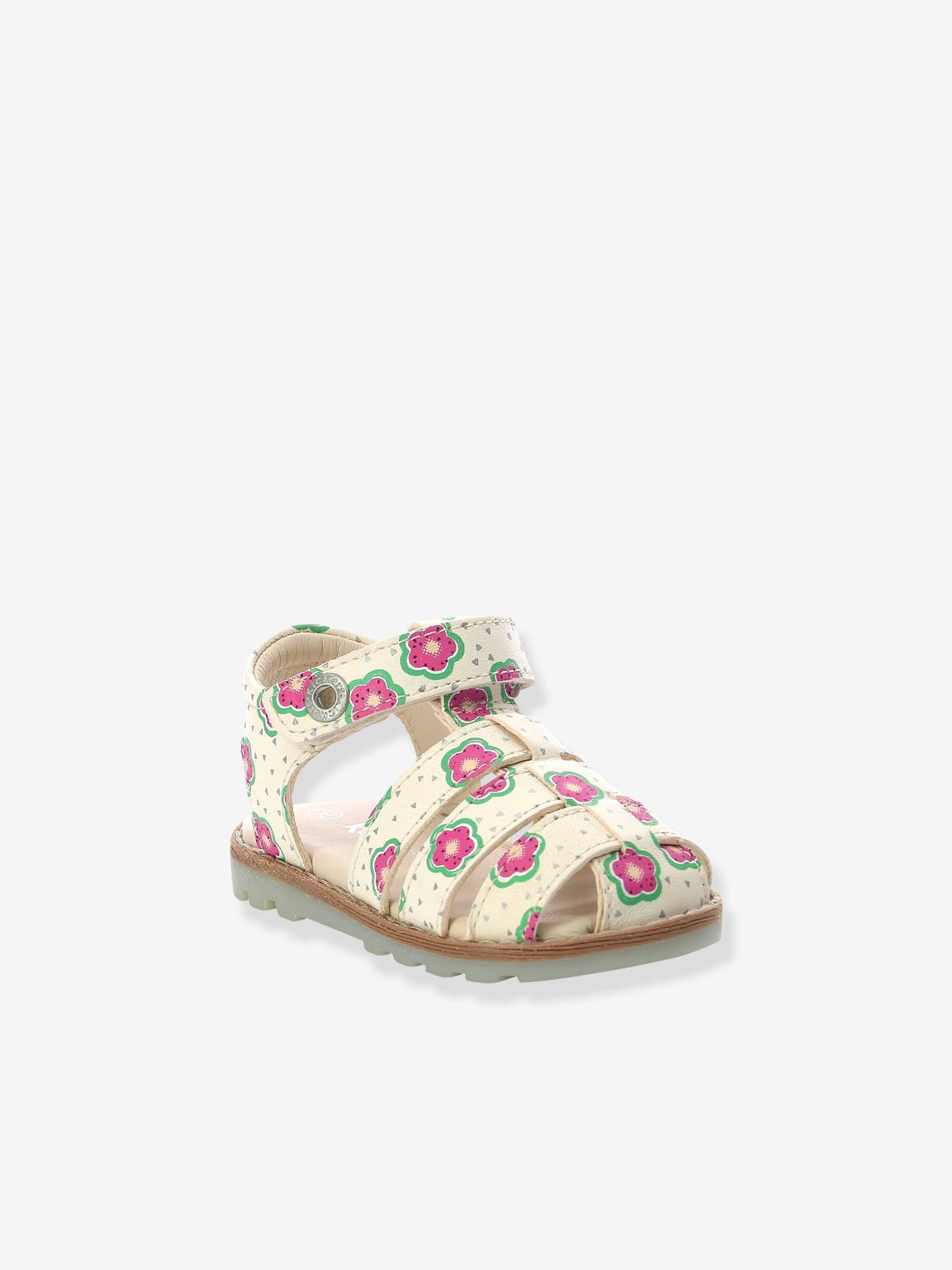 Kickers Baby Sandalen NONOSTI ICONIQUE NONORALLY KICKERS - gelb geblümt
