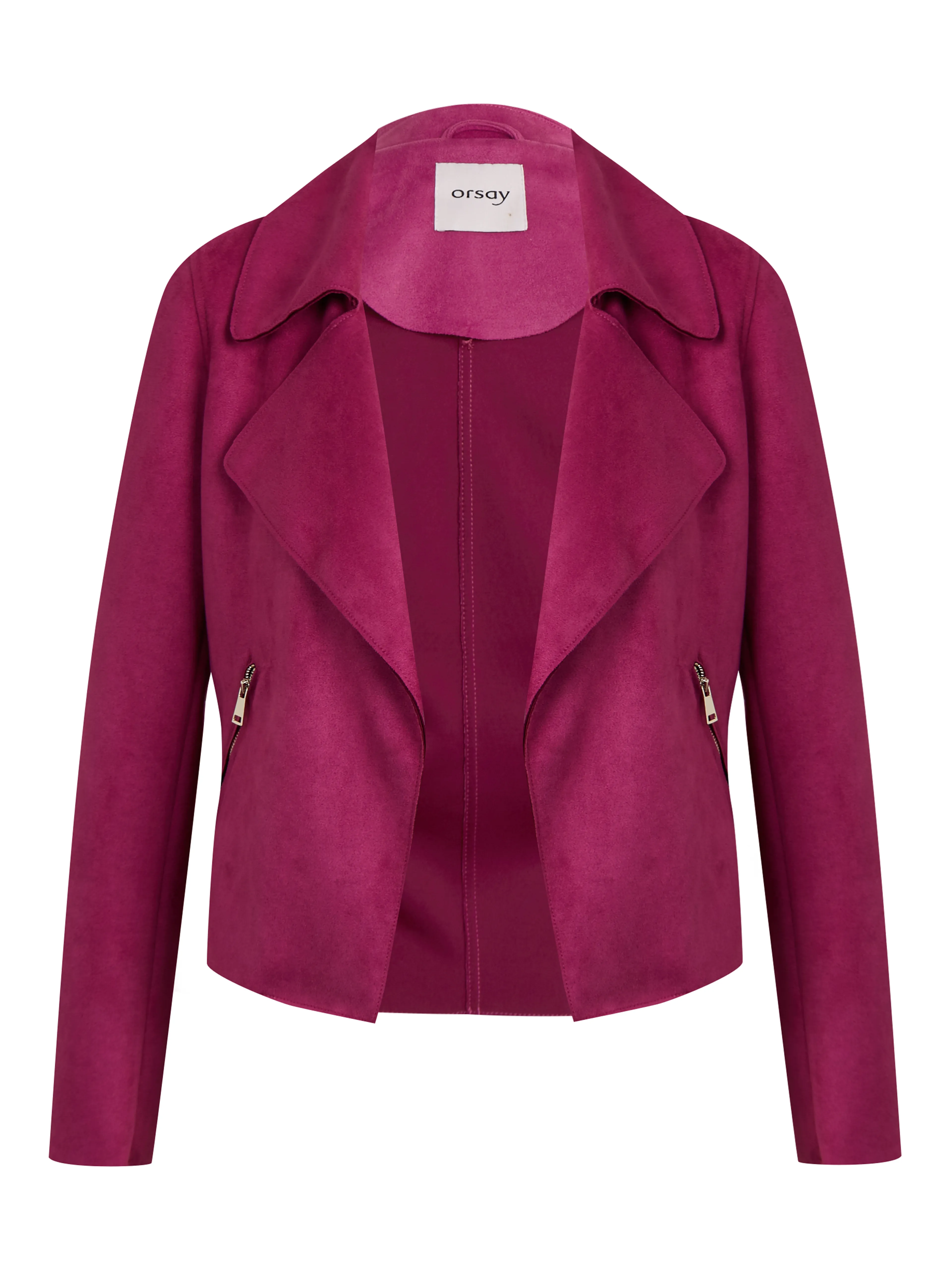 Rosa leichte Damenjacke aus Wildleder ORSAY