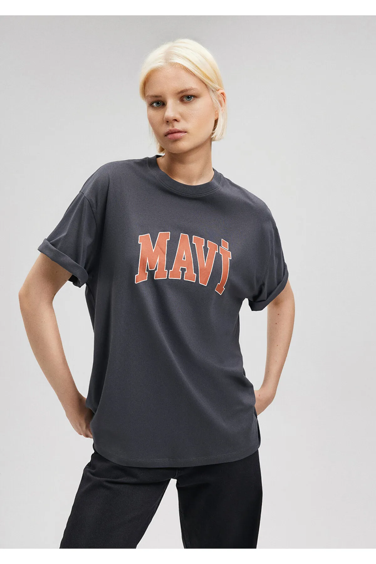 Mavi  T-Shirt - Grau - Relaxed Fit