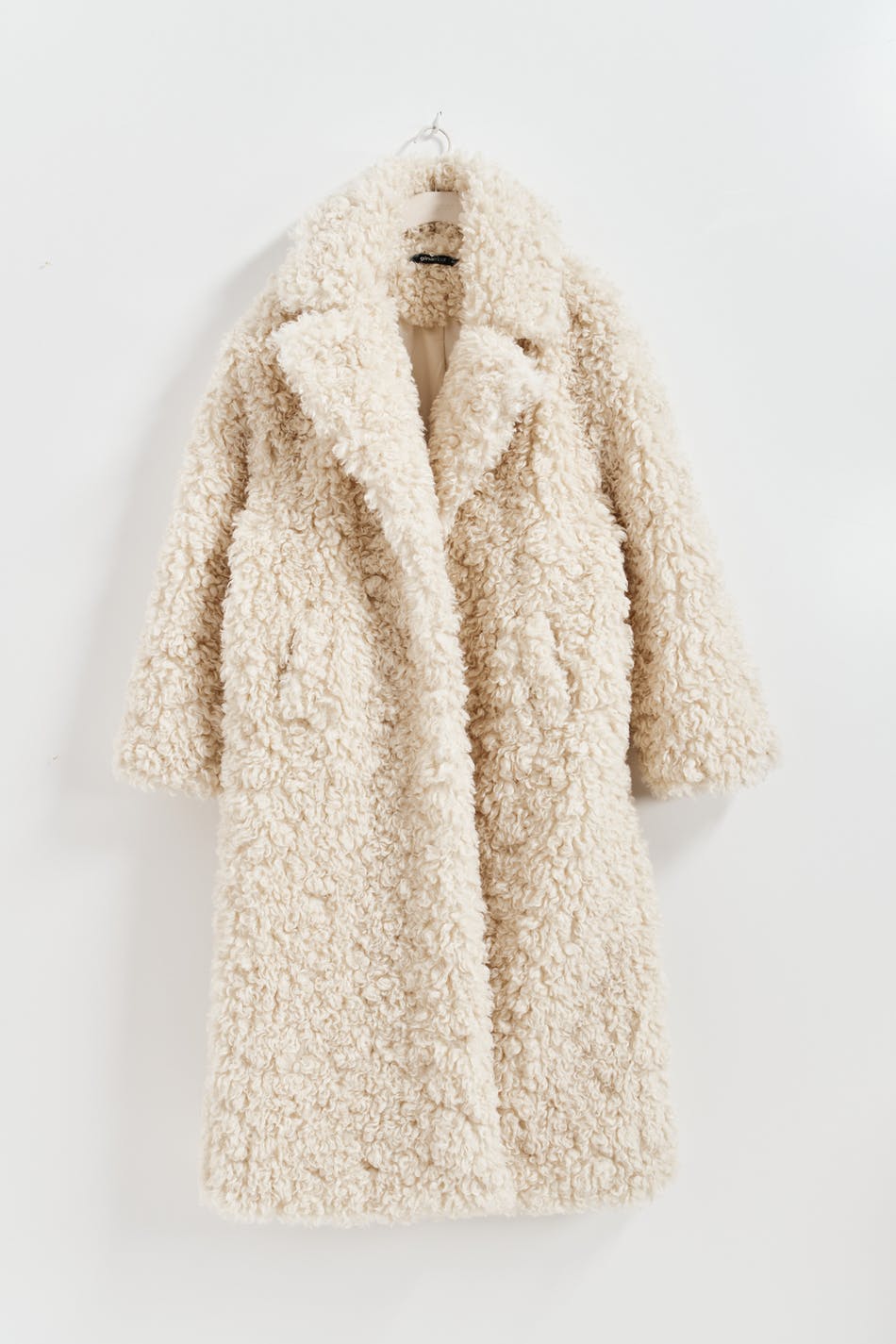 Faux fur long coat
