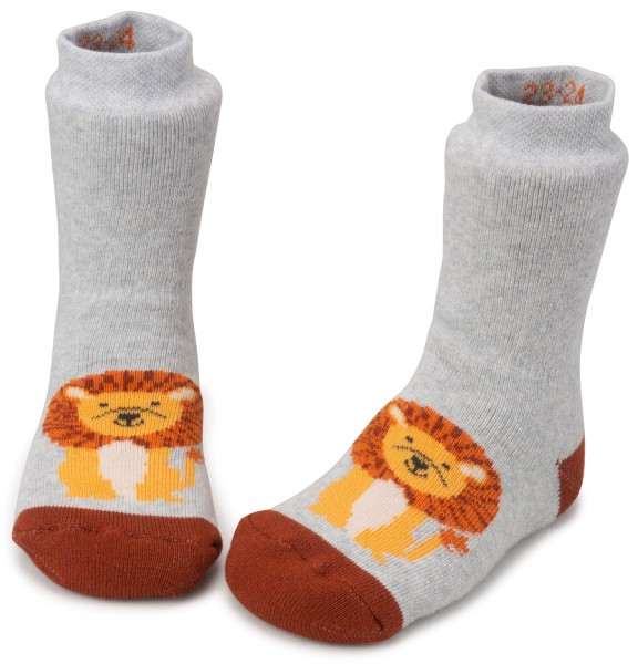 Ewers ~ Stoppersocke SoftStep ~ Löwe grau