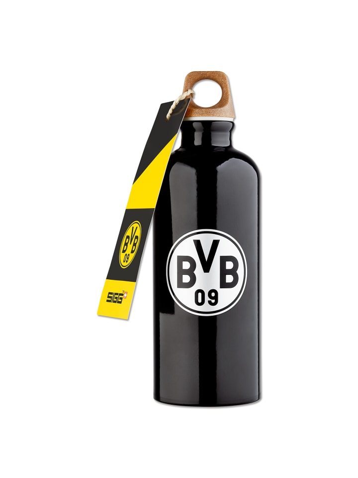 BVB BVB SIGG Trinkflasche schwarz 0,6l in Schwarz günstig kaufen 600ml