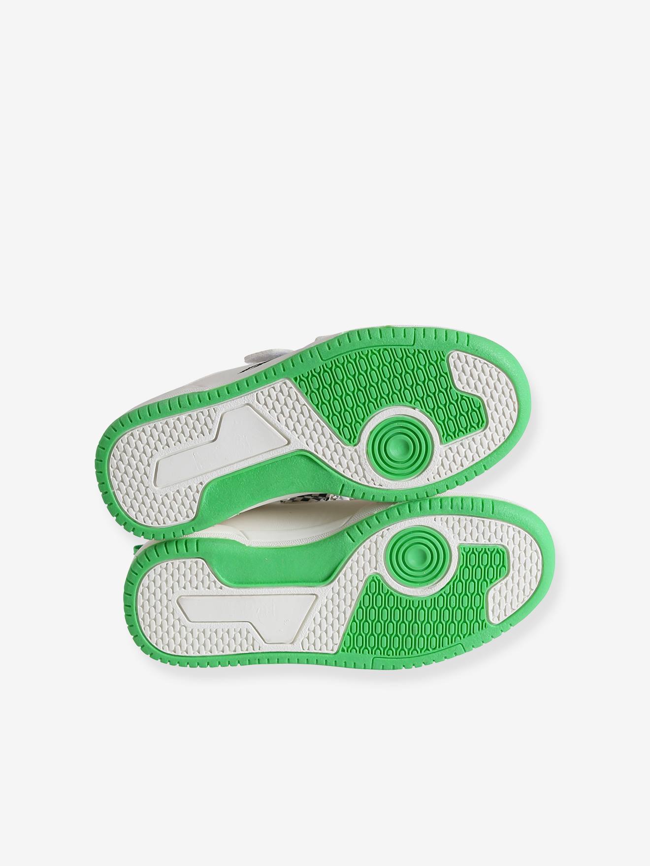 Vertbaudet Jungen Sneakers mit Klettverschluss - weiß