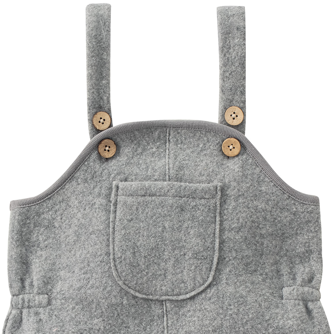 Baby Wollwalk-Latzhose mit Umschlagbündchen