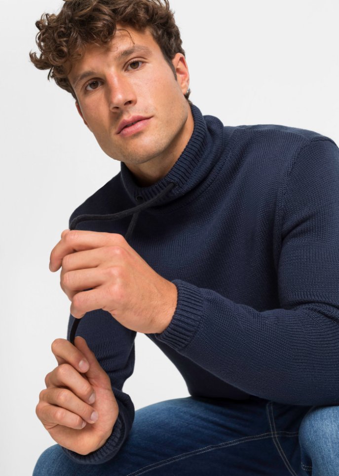 Pullover mit Schalkragen