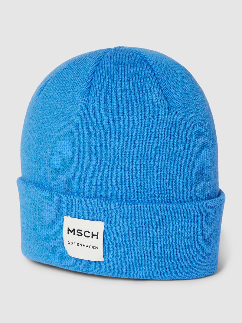 Beanie aus Woll-Mix Modell 'MOJO' in blau