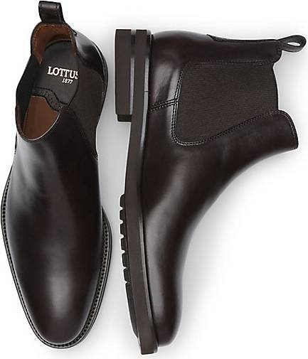 Lottusse Schwarze Kalb Wildlederstiefel