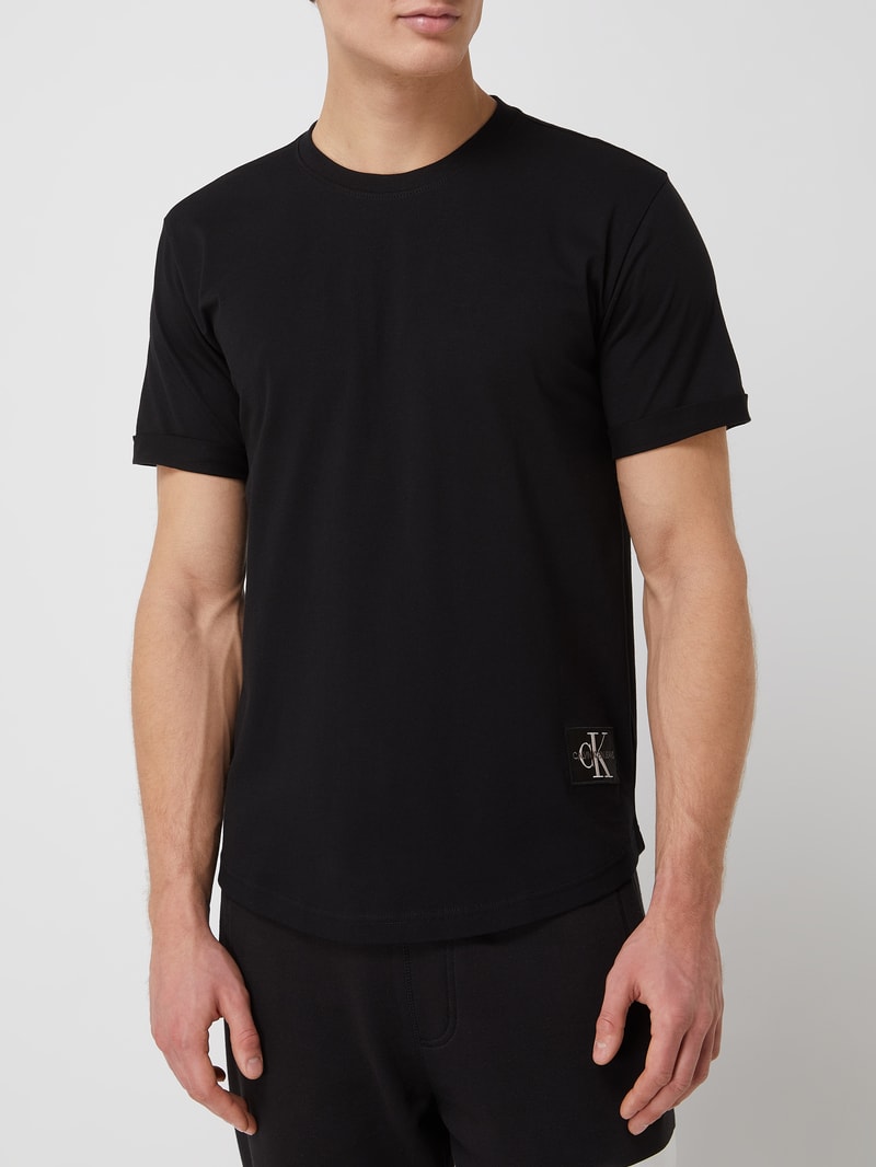 T-Shirt aus Bio-Baumwolle in black