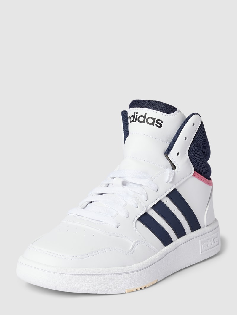 High Top Sneaker mit Label-Details in dunkelblau