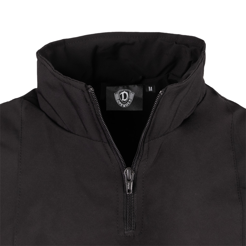 Windjacke HALF ZIP Streifen schwarz-gelb