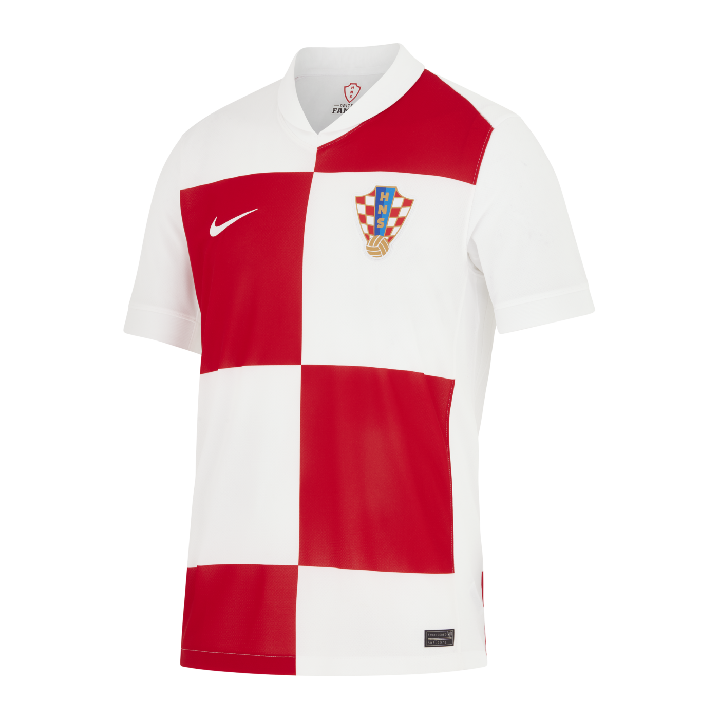 Nike Kroatien Trikot Home EM 2024 Weiss Rot Weiss F100
