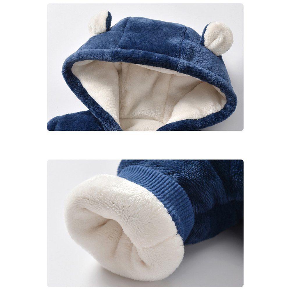 Zeaicos Strampler Baby Overall Winter Schneeanzug Baby Wärmer Winter Overalls Jumpsuit