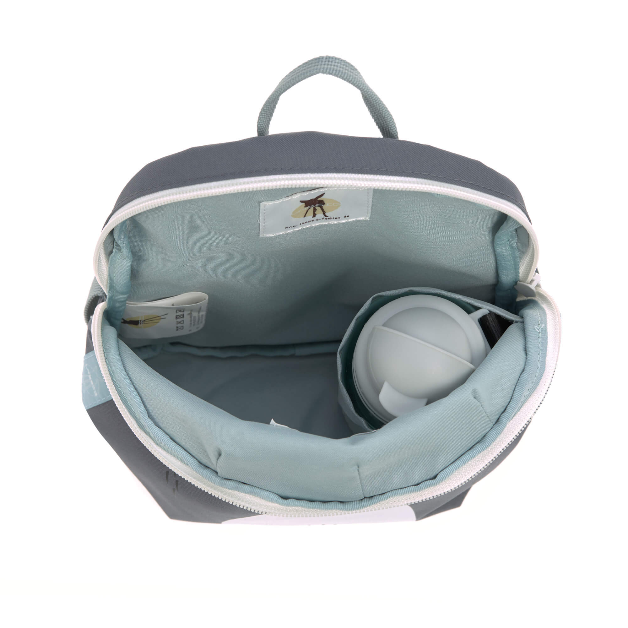 Kindergartenrucksack Tiny - Waschbär, Grau