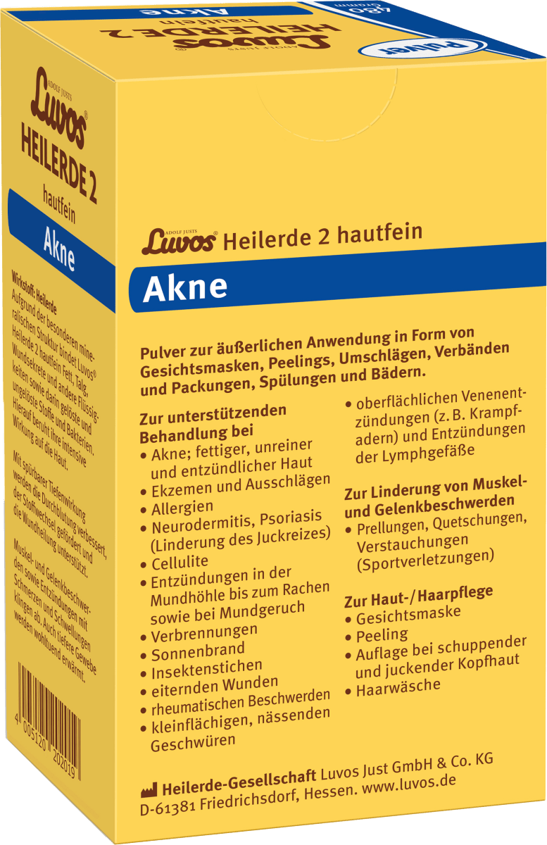 Heilerde 2 hautfein äußerlich, 480 g