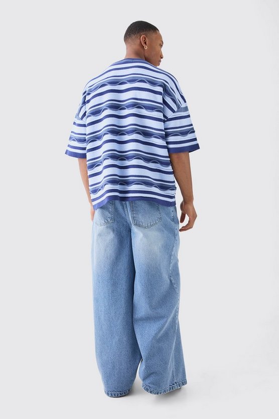 Oversize Jacquard T-Shirt