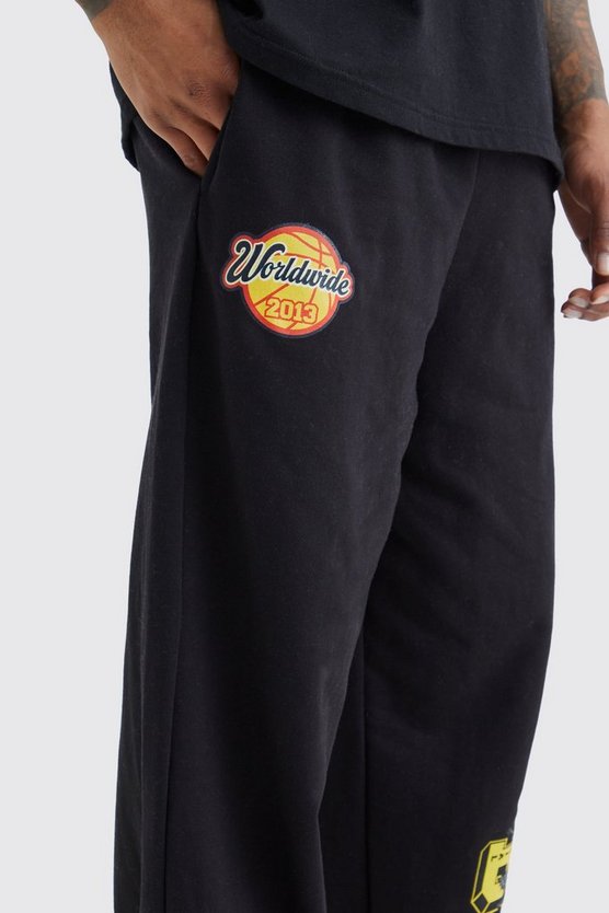 Oversize Jogginghose mit Print