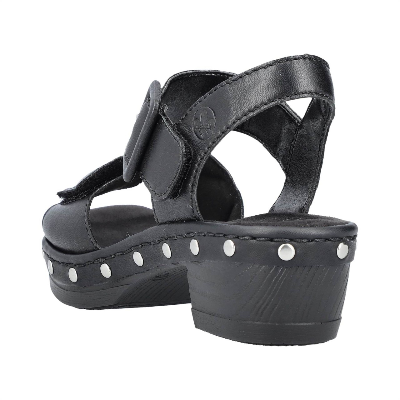 RIEKER Klassische Sandalen schwarz
