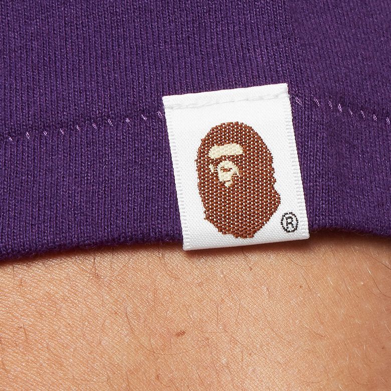 A Bathing Ape College Tee M purple