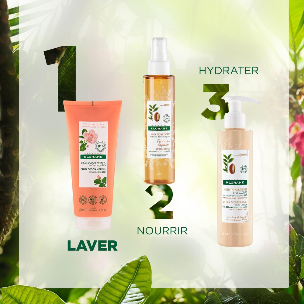 Klorane Lait de Rose Crème de douche 200 ml Crème de douche
