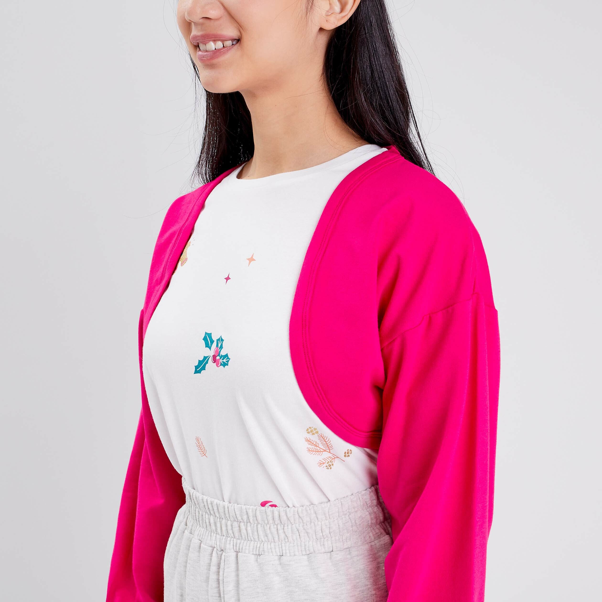 Ensemble pyjama 3 pièces ecru femme | Cache Cache