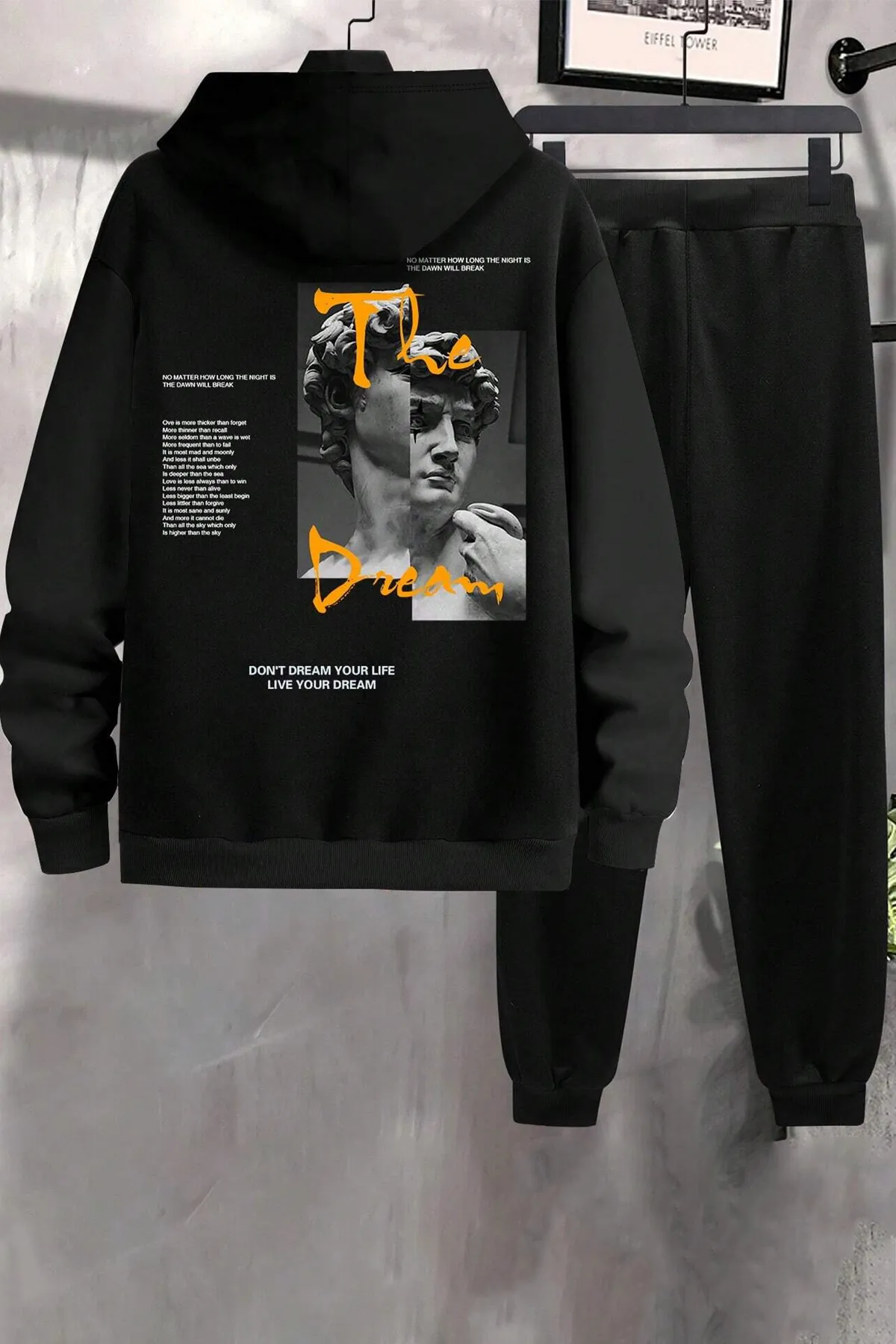 uyguntarz  Trainingsanzugset mit „The Dream“-Aufdruck, Unisex