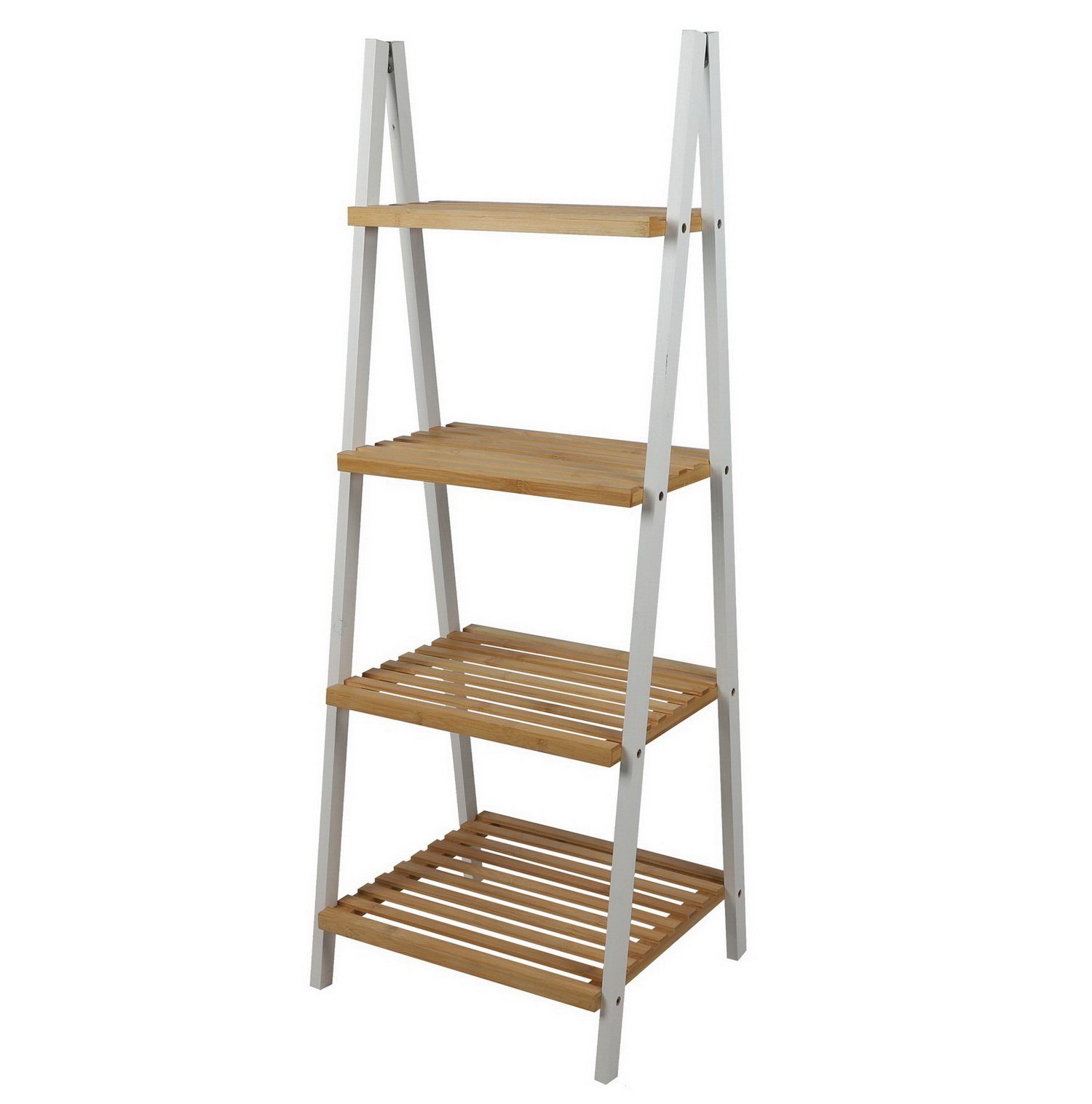 Urban Living Leiterregal 4-Etagen Regal Standregal Regaltreppe, (BxTxH) 40 x 30 x 109 cm, Belastbarkeit: max. 20 kg