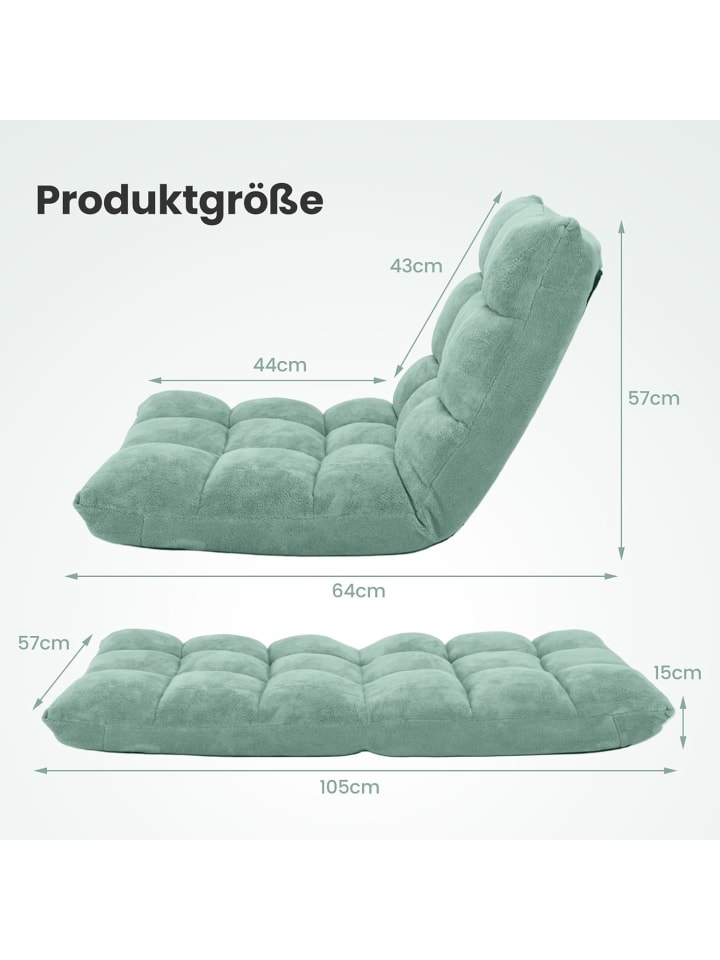 COSTWAY Bodenstuhl in Grün günstig kaufen onesize
