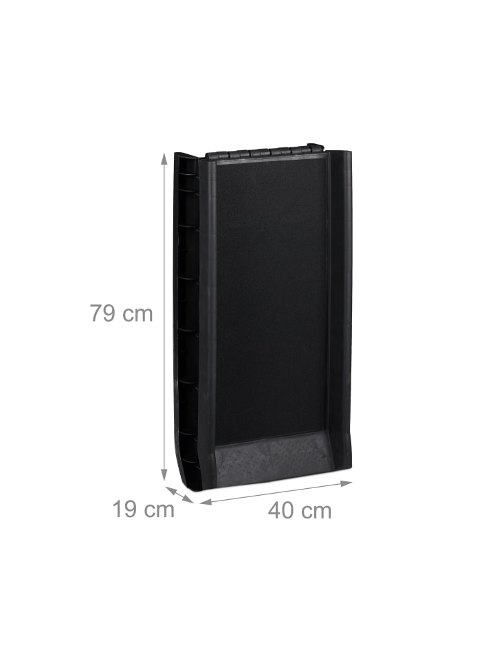 relaxdays Hunderampe in Schwarz - (B)40 x (T)156 cm günstig kaufen onesize