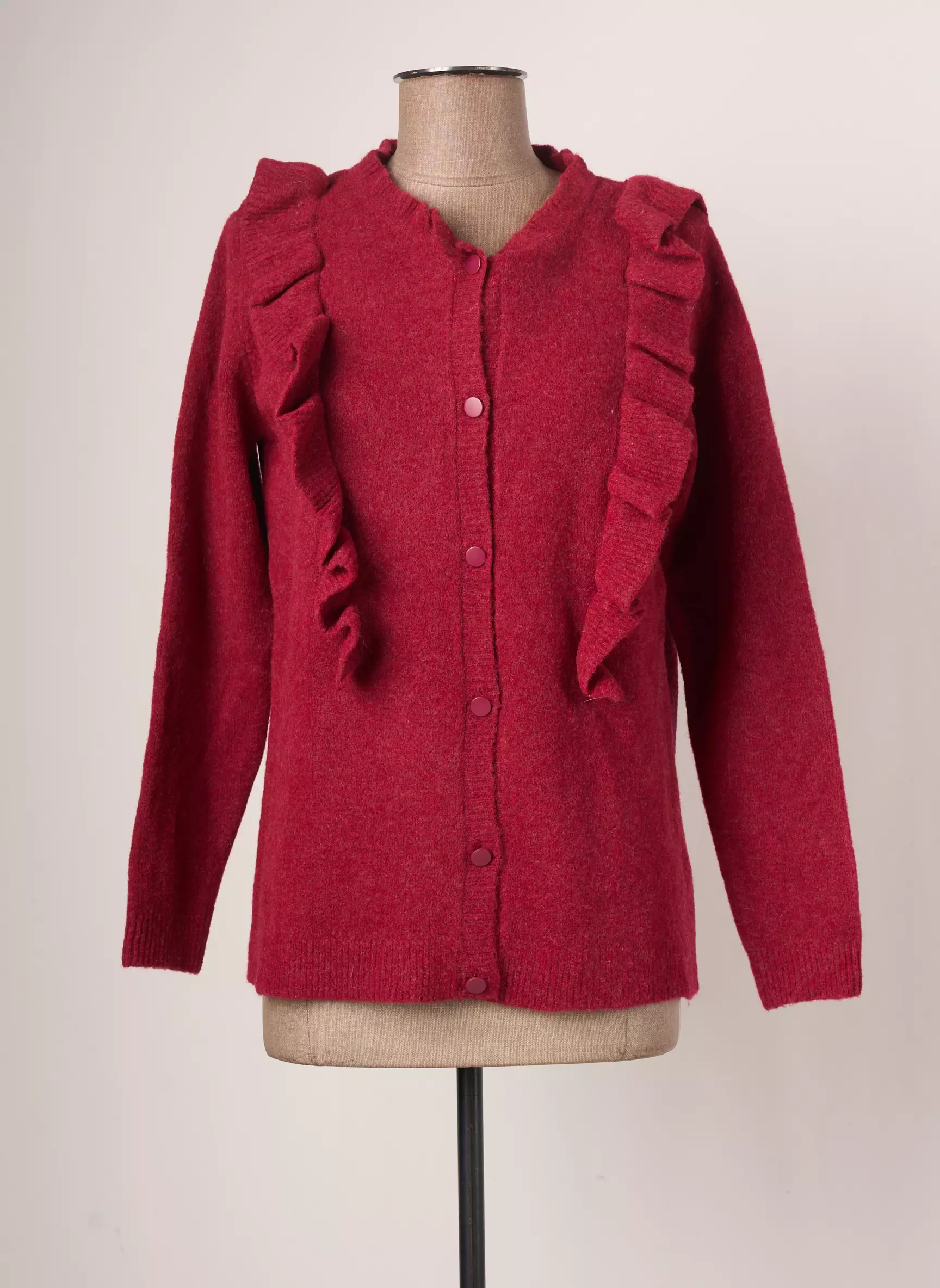 Damart Cardigans Femme couleur rouge