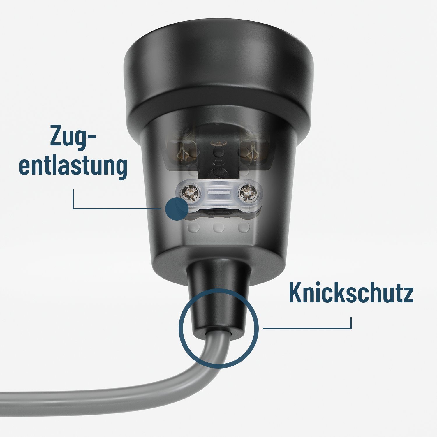 greate. Steckdose 3x Schutzkontakt Kupplung - IP44 Schutzkontaktkupplung Schuko Kupplung, 1-St.