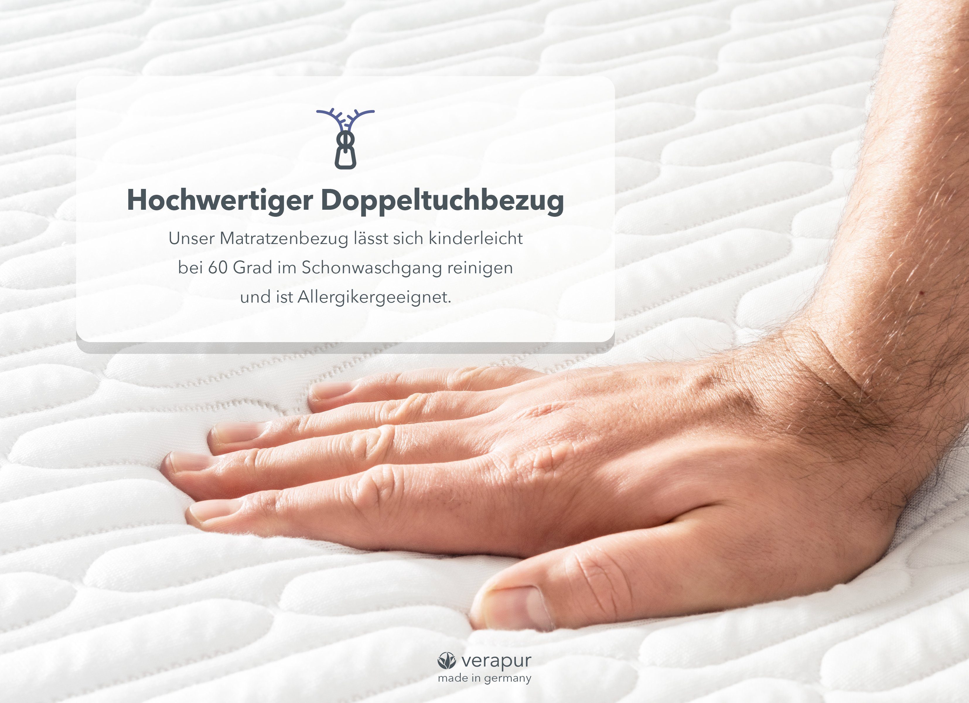 Taschenfederkernmatratze King Ortho Luxe Hypersoft, verapur, 30 cm hoch, Partnermatratze, für verstellbare Lattenroste