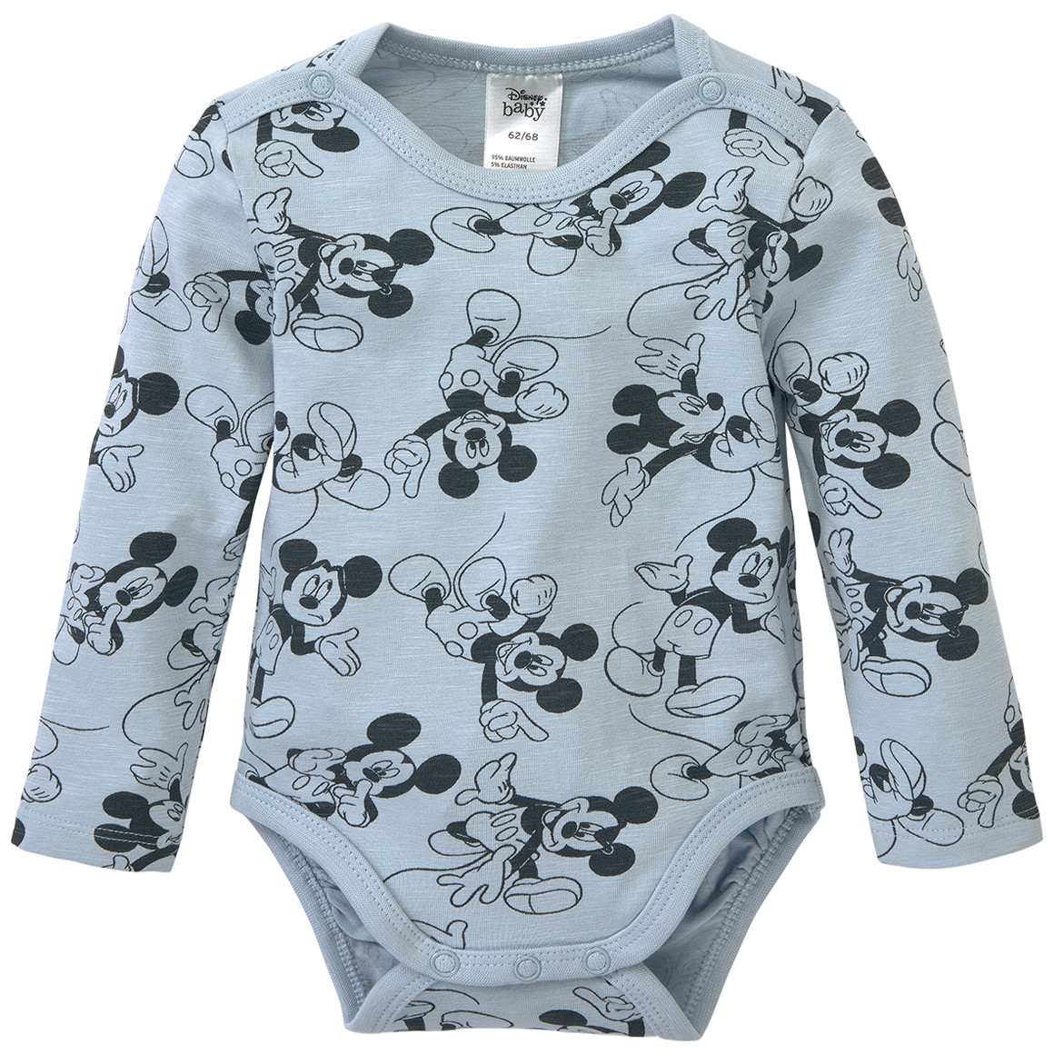 Micky Maus Langarmbody mit Allover-Print