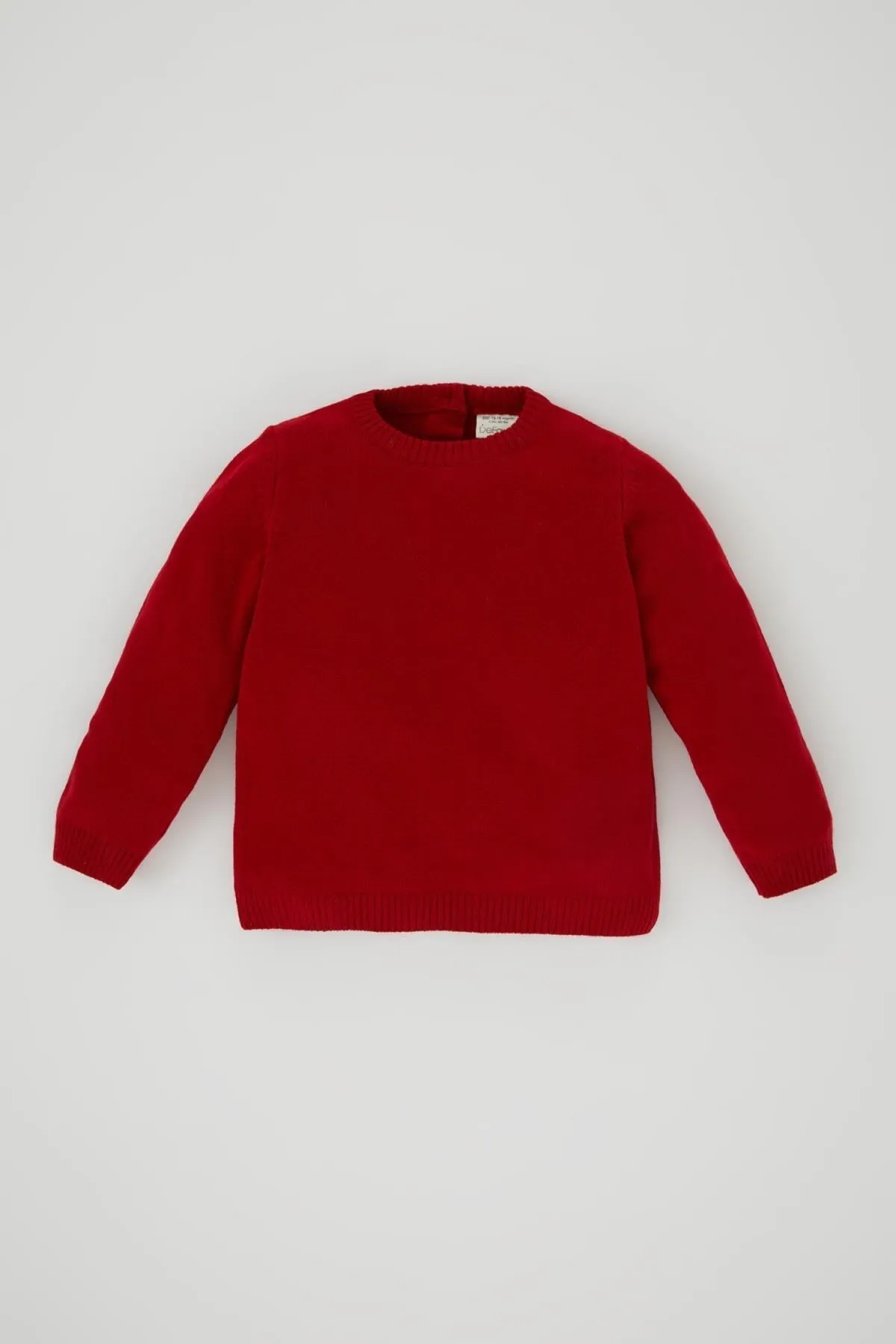 DeFacto  Baby-Mädchen-Pullover mit normaler Passform und Rundhalsausschnitt