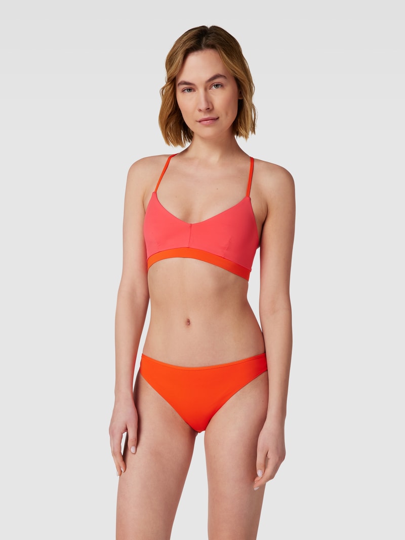 Bikini-Oberteil mit Spaghettiträgern in orange