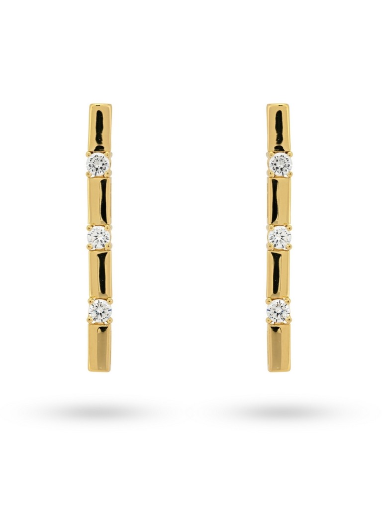 24Kae Gold plated stud earrings 42469Y