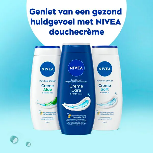 Crème de douche NIVEA Soin Crème 250 ml - Peau normale