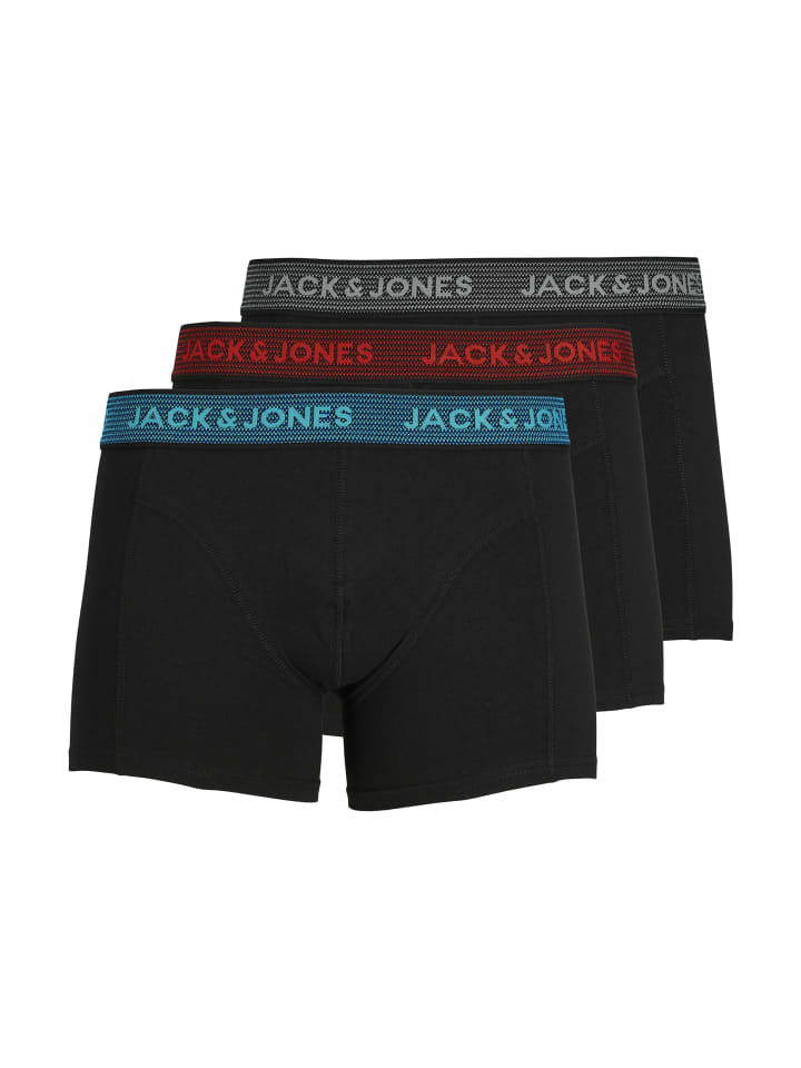 Jack & Jones Boxershorts 'WAISTBAND' in dunkelgrau günstig kaufen