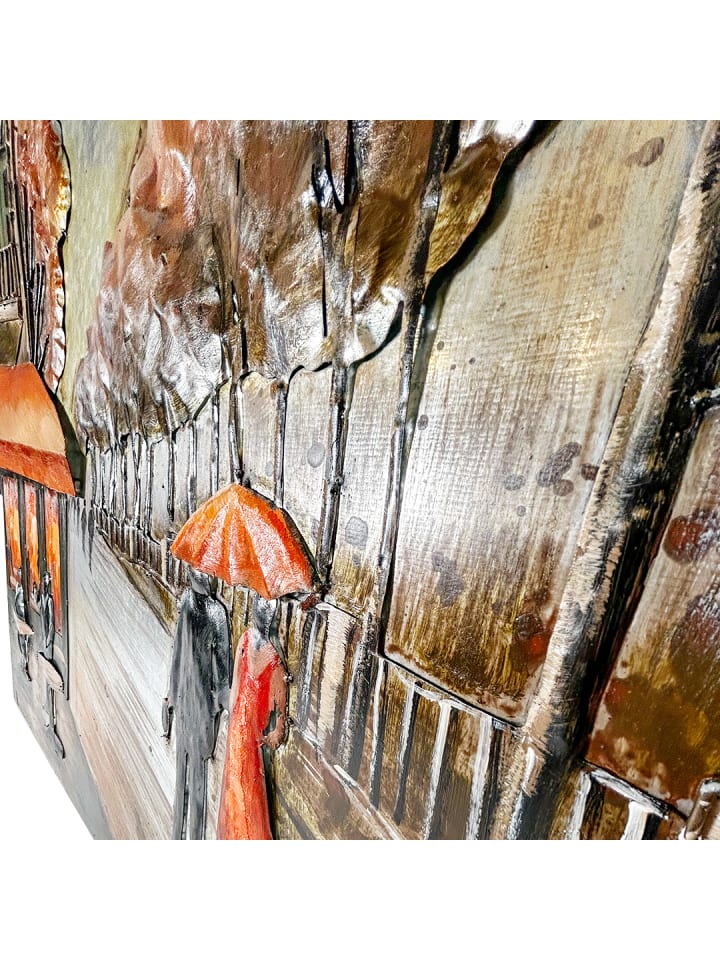 kobolo Metallbild AUBURN90 in Braun günstig kaufen onesize