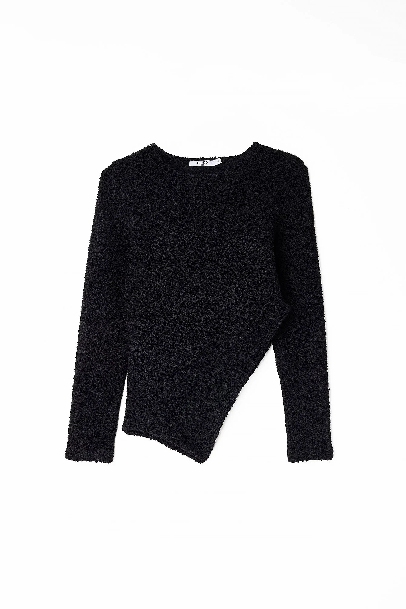 Langärmeliges strukturiertes Jersey-Top