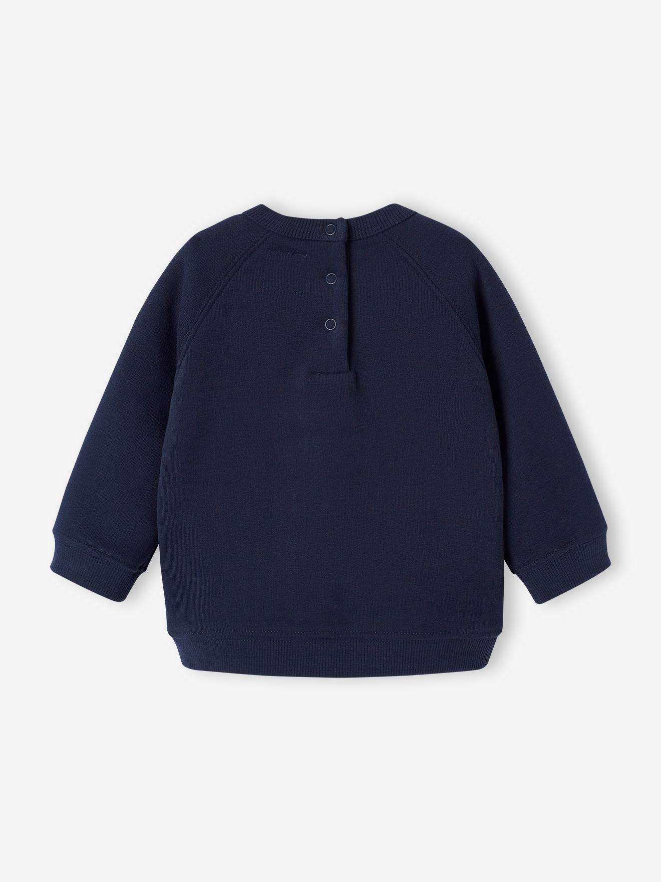 Vertbaudet Baby Weihnachts-Sweatshirt Capsule Collection HAPPY FAMILY FOREVER - marine