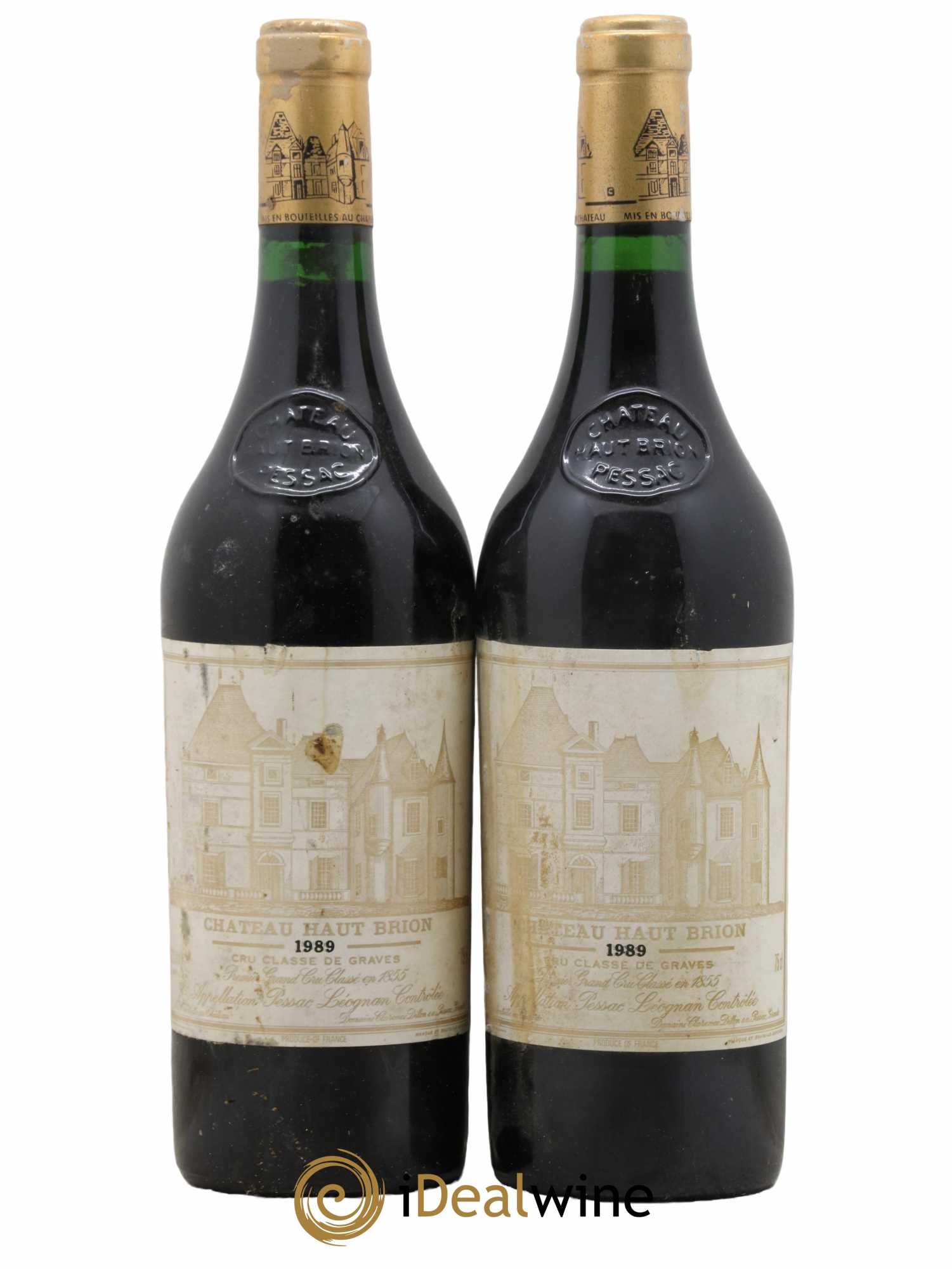 Château Haut Brion 1er Grand Cru Classé  1989 - Lot de 2 Bouteilles