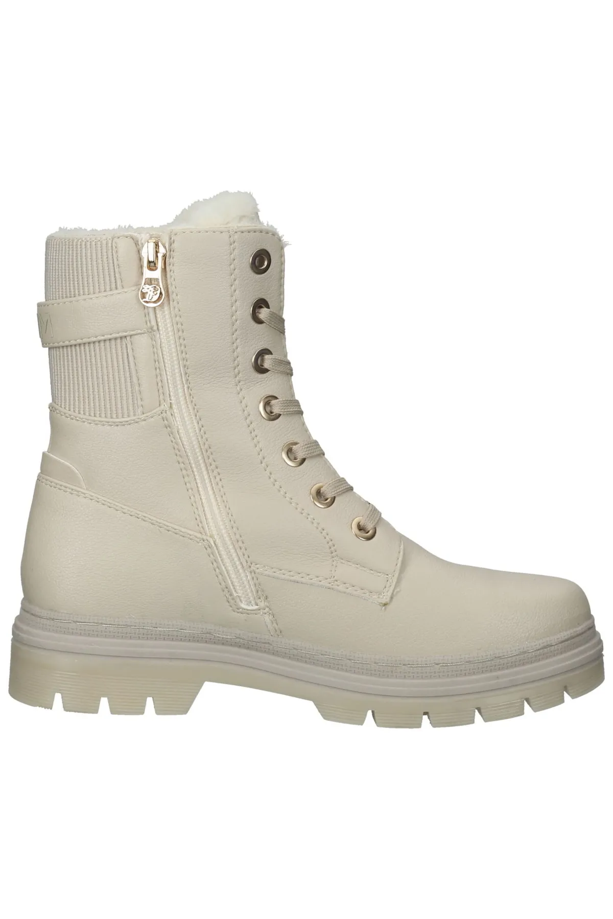 Tom Tailor  Stiefelette - Beige - Blockabsatz