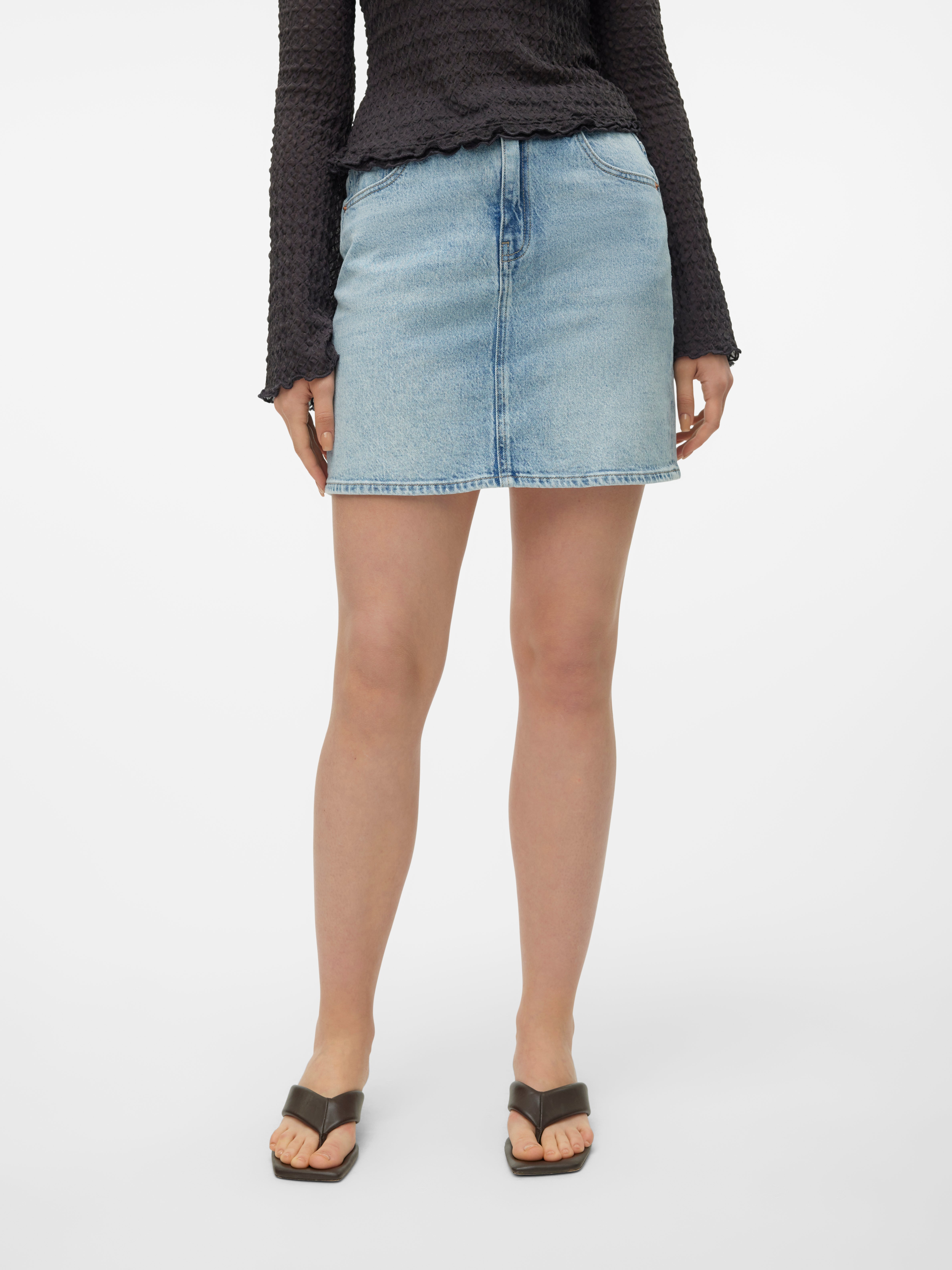 VMTESSA Hohe Taille Kurzer Rock