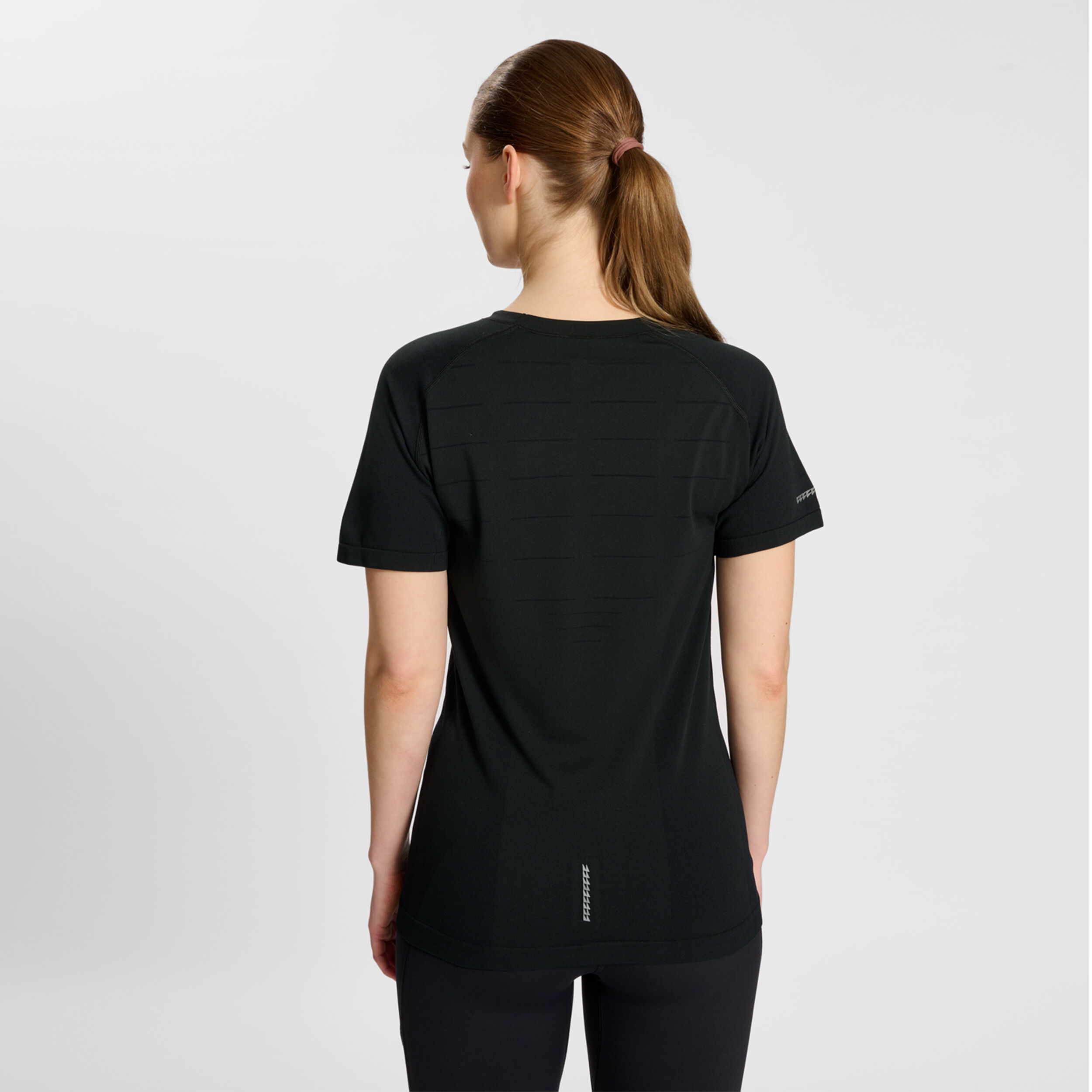 Riverside Seamless T-Shirt Laufshirt Damen - Schwarz