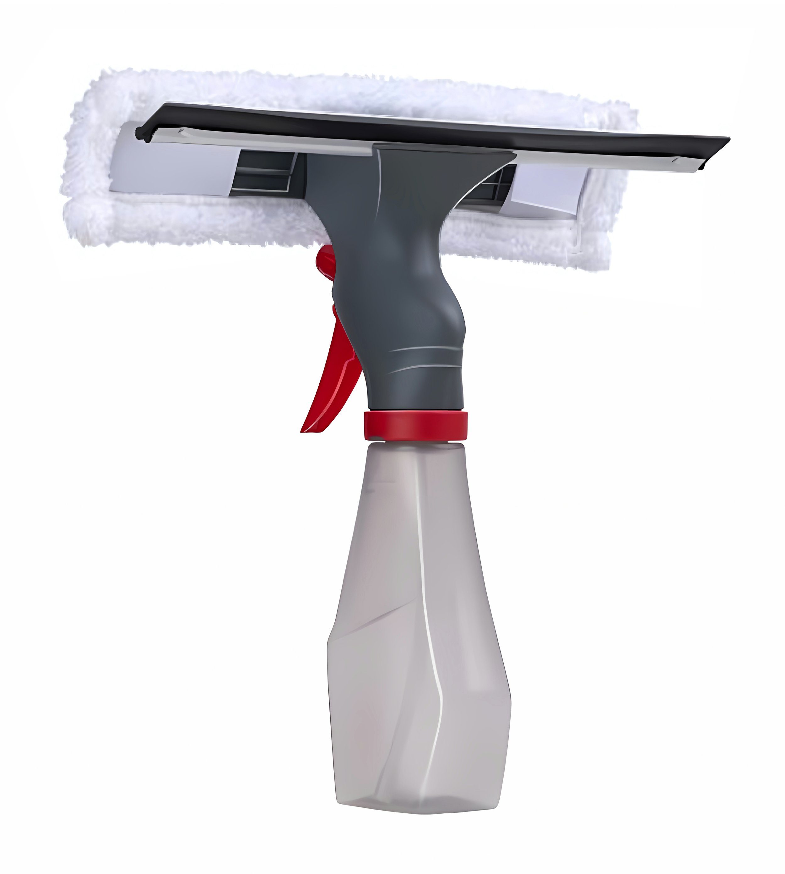 EDCO Fensterreiniger 3in1 FENSTERREINIGER Set Sprühflasche Fensterwischer Fensterputzer 45, Fensterabzieher Fensterwischer Abzieher Putztuch Lippe
