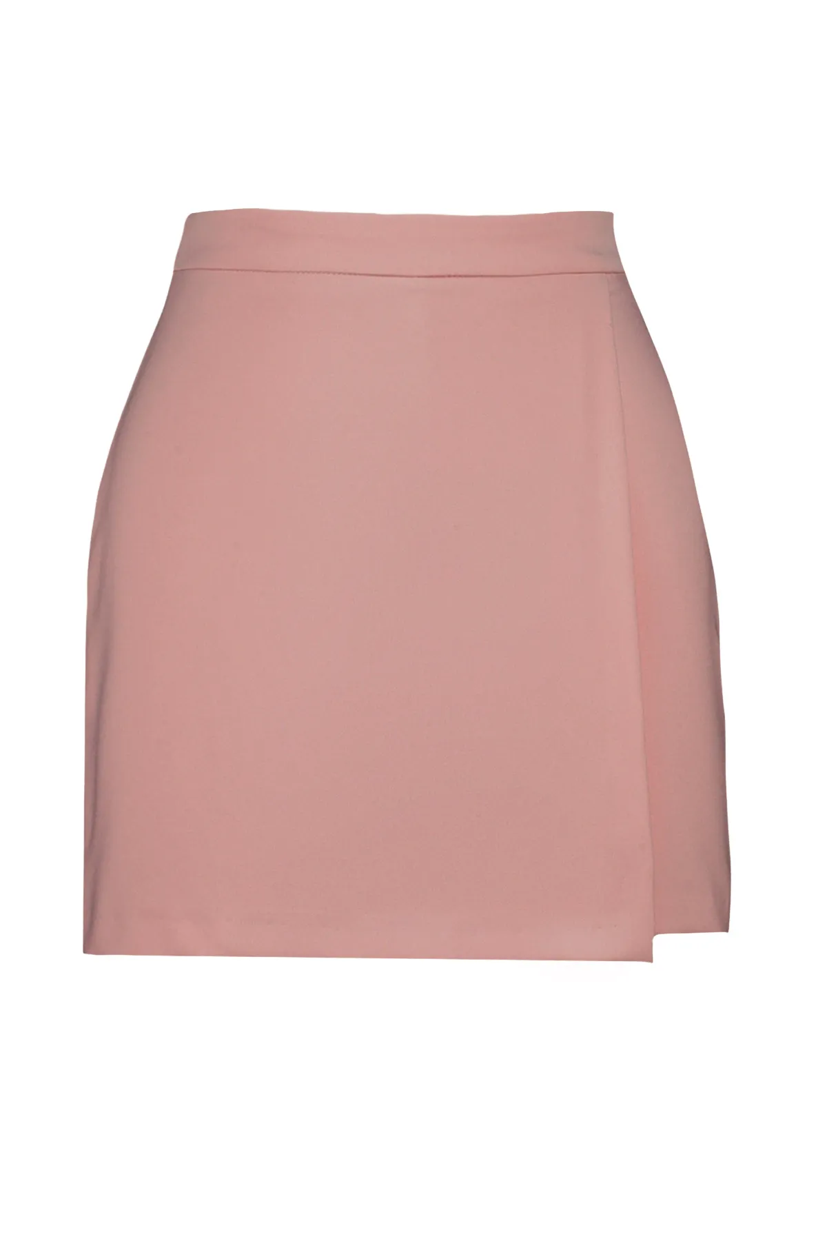 Trendyol Collection  Puderfarbener, zweireihiger, gewebter Shorts-Rock TWOAW20SR0072