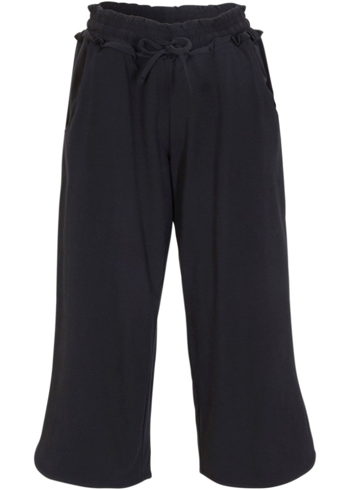 Weite Jersey-Culotte, 3/4-Länge mit Bequembund