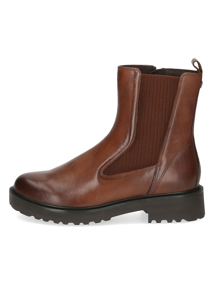 Caprice Leder-Boots in Hellbraun günstig kaufen