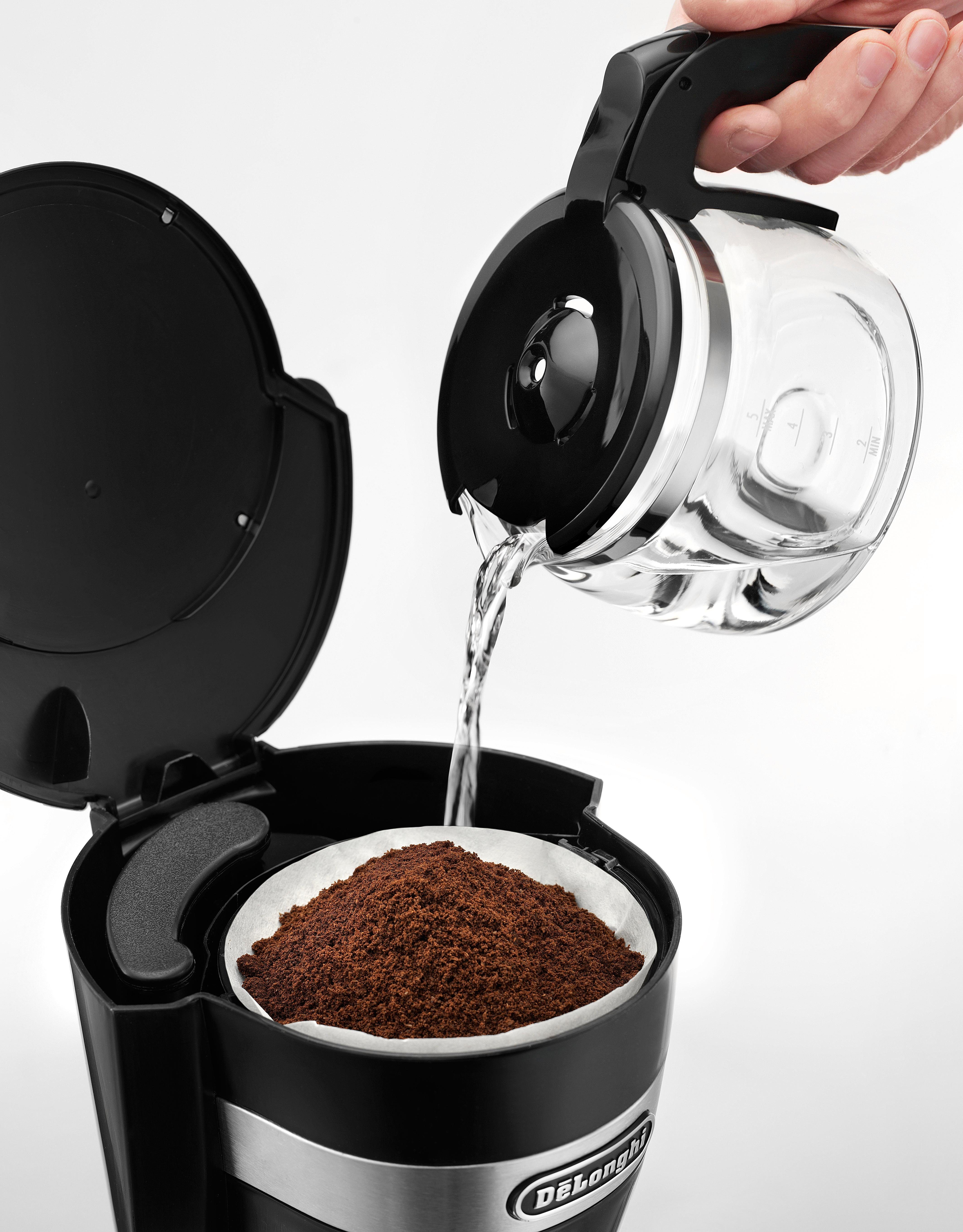 De'Longhi Filterkaffeemaschine ACTIVE LINE ICM14011.BK, 0,65l Kaffeekanne, Permanentfilter