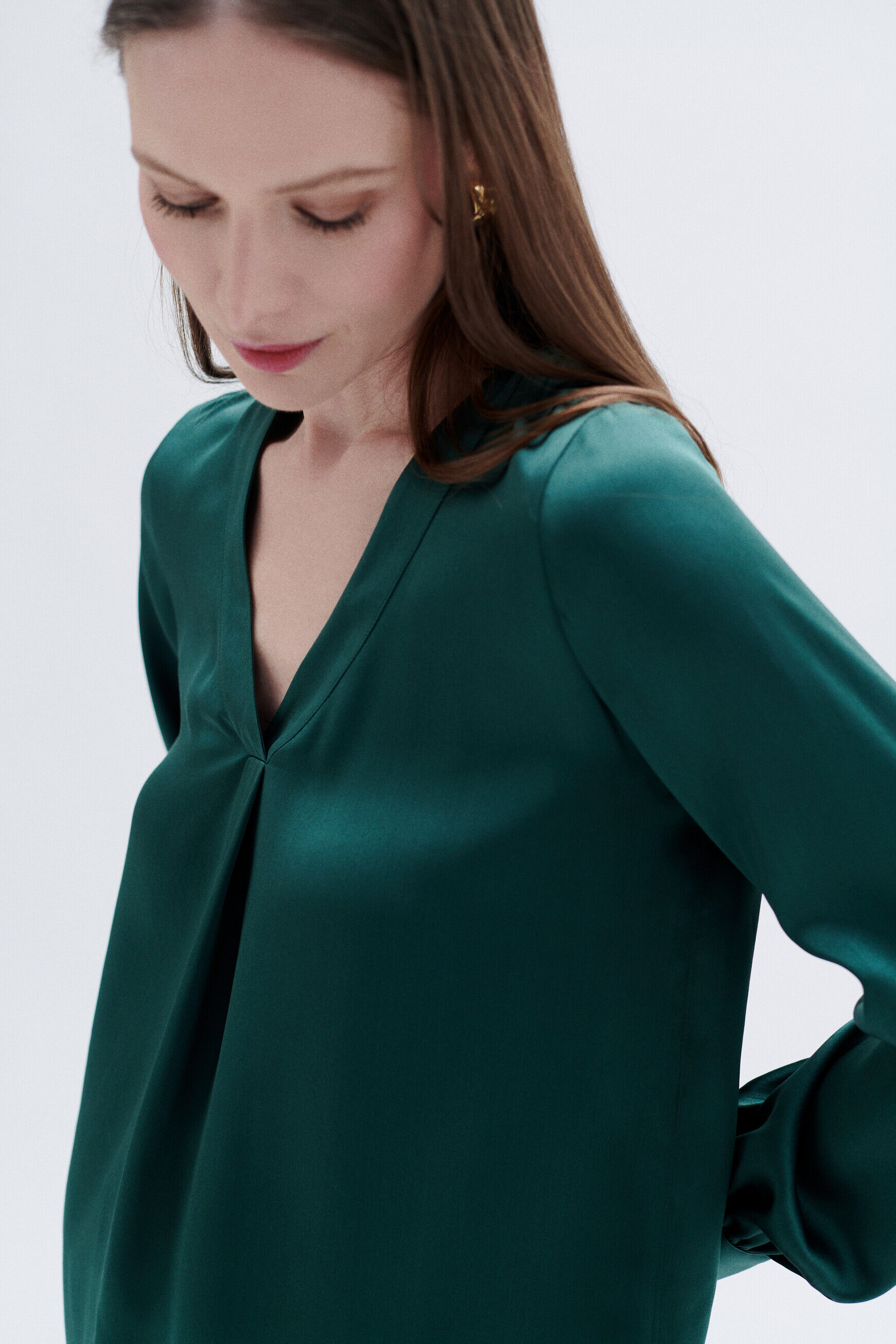 Blouse cmilana2 vert fonce femme